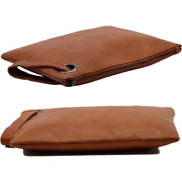 Elegant Tan Clutch Wristlet - Picture 3 of 5